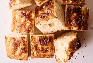 Big and Bubbly Focaccia